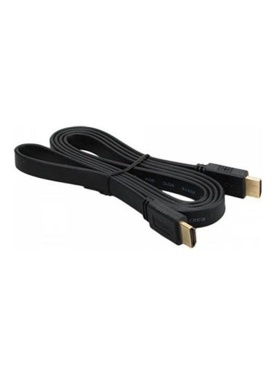اشتري كابل مسطح زيرو من HDMI إلى HDMI بدقةٍ عالية الوضوح 1080P أسود في مصر