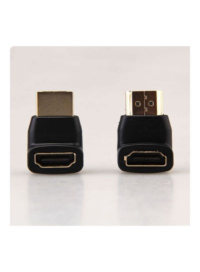 Buy Star 90 Degree   270 Degree Hdmi Male To Female Right Angle Adapter Connector BLack in Egypt