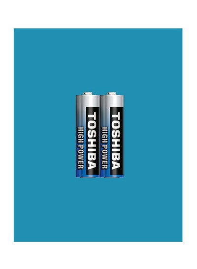 اشتري 2-Pieces High Power Alkaline Aa Batteries Blue في مصر