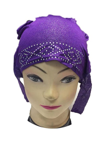 Buy Stylish Comfortable Bonnet Cap Purple in Saudi Arabia