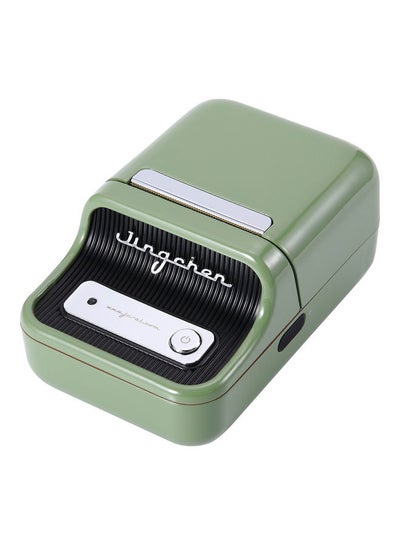 Buy B21 Wireless Label Maker With Cable Green/Black/Silver in Saudi Arabia