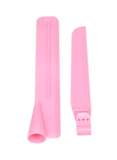 Buy Adjustable Cake Side Smoother Scraper Pink 235x205x45mm in UAE