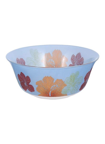 Buy Hibiscus Bowl Blue/Orange/Brown 7.6x13.2x13.1cm in UAE