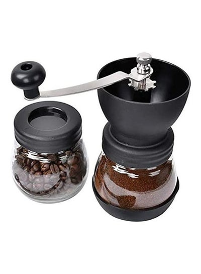 Buy Manual Coffee Bean Grinder with 2 Glass Jars Multicolour in Saudi Arabia