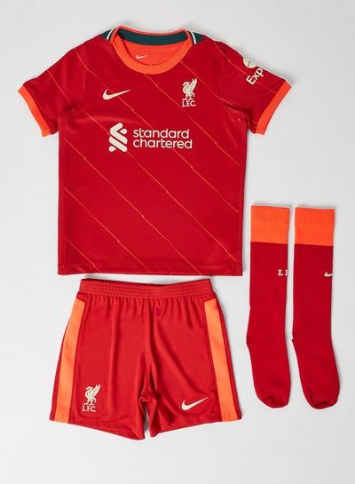 Buy Now Kids Liverpool F C 21 22 Home Football Kit Red With Fast Delivery And Easy Returns In Dubai Abu Dhabi And All Uae