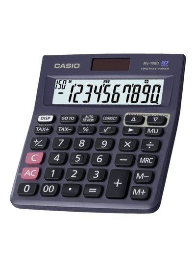 Buy MJ-100D 10 Digits Basic Calculator Black in UAE