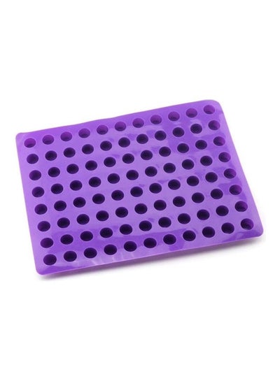 Buy Baking Supplies 88 Cavities Mini Round Small Cheesecake Silicone Molds for Chocolate Clover Jelly Candy Ice Mold Purple 11.76x11.22x0.8inch in Saudi Arabia