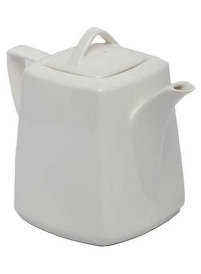 اشتري Tea Pot With Lid White 9x9x18سم في السعودية