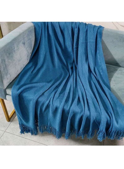 Buy Sofa Blanket Fabric Blue 127x173cm in UAE