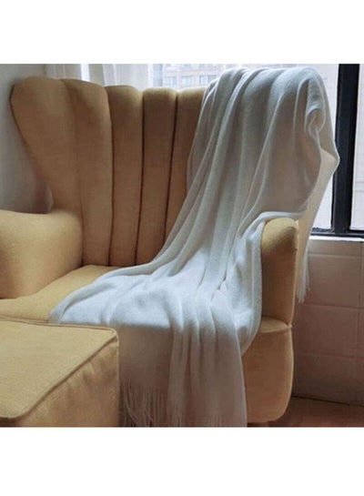 اشتري Sofa Blanket مركب أبيض 127x173سم في الامارات