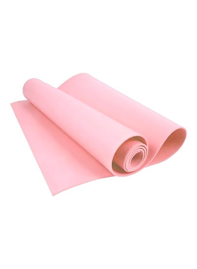 Buy Non-slip NBR Pro Yoga Exercise Mat Light Pink 185x80cm in UAE