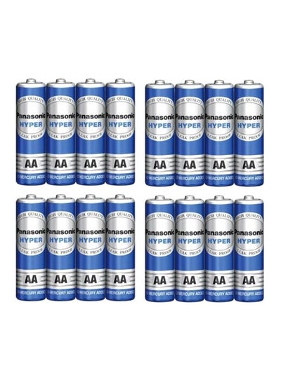 Buy 16-Pack Hyper AA Battery Blue/White/Black in UAE