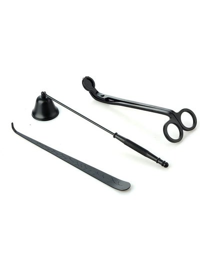 Buy 3-Piece Snuffer Candle Wick Trimmer Black in UAE