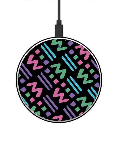 Buy Printed Wireless Fast Charger Multicolour in UAE