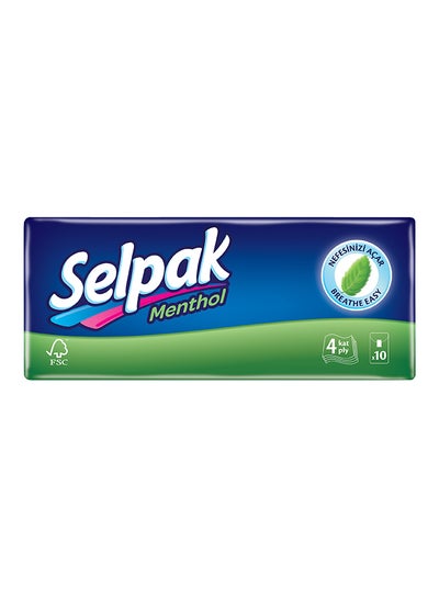 Buy Facial Pocket Tissue Menthol 4 Ply 10 Sheets in UAE