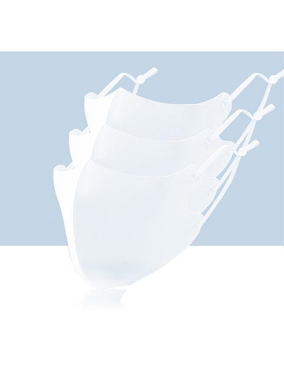 Buy 5-Pieces Reusable Particulate Washable Face Mask White in UAE