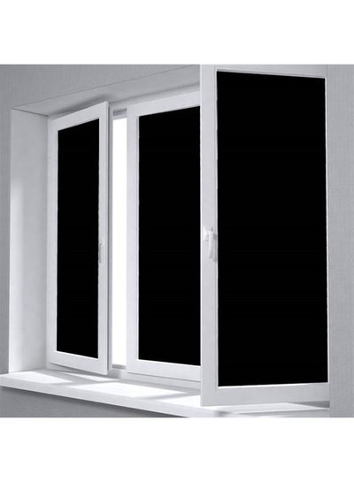 Buy Glue Static Decorative Window Film Black 55x100cm in Saudi Arabia