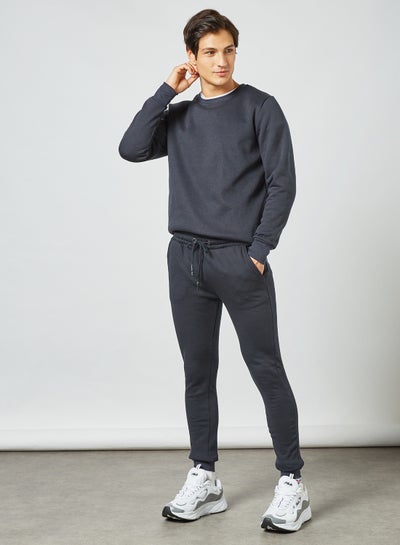 Buy Crew Neck Sweatshirt Navy in Saudi Arabia