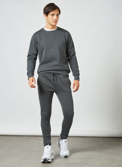 Buy Crew Neck Sweatshirt Grey in UAE