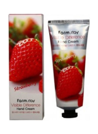 Buy Visible Difference Hand Cream Strawberry -1Pcs Red 100grams in Egypt