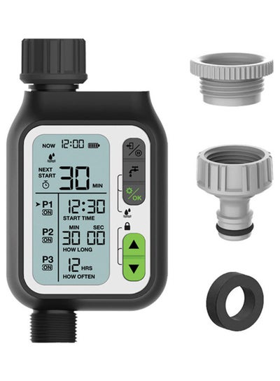 اشتري Electronic Automatic Irrigation Timer With Large LCD Screen Black في السعودية