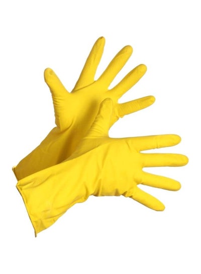 Buy Multi Purpose Cleaning Gloves Yellow in UAE