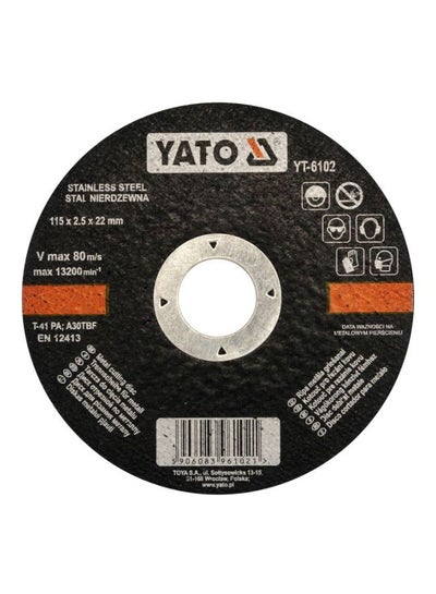 Buy Inox Metal Cutting Disc Black in UAE