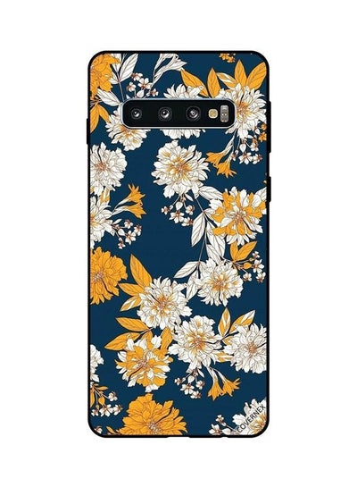 Buy Protective Case Cover For Samsung Galaxy S10 Flowers And Leaves Pattern in UAE