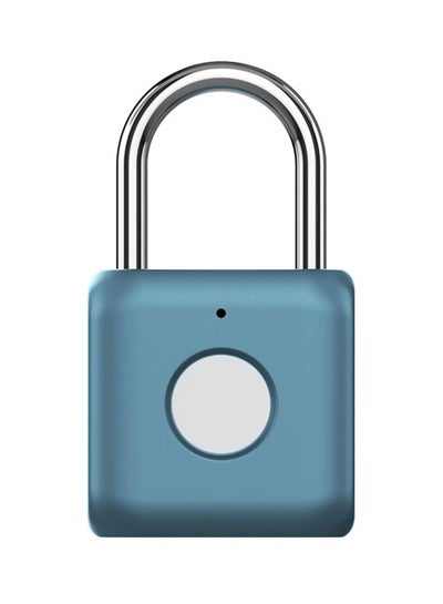 Buy Youdian Kitty Smart Fingerprint Door Padlock Blue/Silver 13x3.5x9cm in UAE