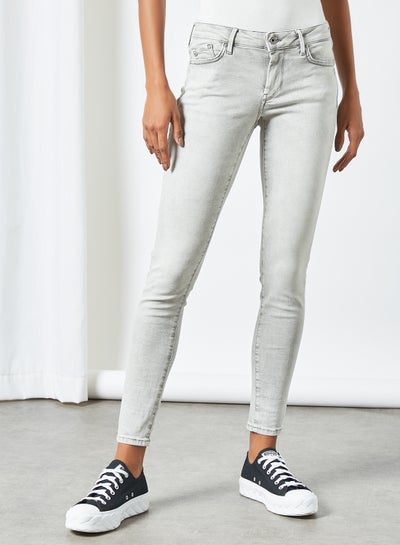 Buy Skinny Fit Jeans Grey in UAE