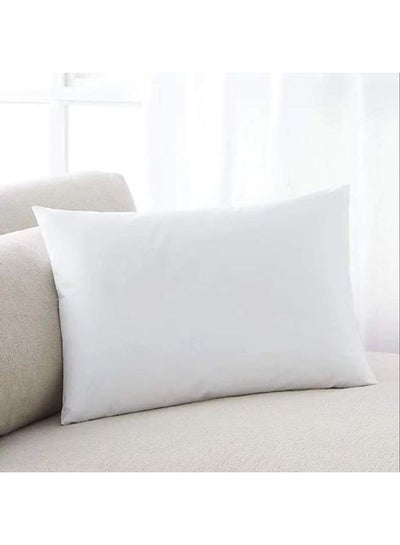 اشتري 100% Microfiber Supersoft Microfiber Press Pillow بوليستر White 48x70سم في الامارات