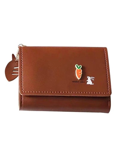 Buy Sleek Lightweight Casual Wallet Brown in UAE