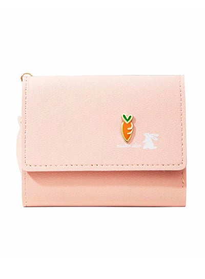 Buy Sleek Lightweight Casual Wallet Pink in UAE