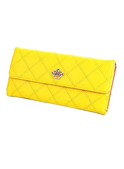 Buy Sleek Lightweight Casual Wallet Yellow in UAE