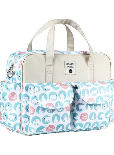 Buy Polar Bear Printed Baby Diaper Handbag in UAE