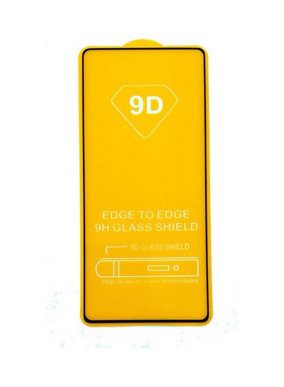 Buy For Xiaomi Redmi Note 9S / Note 9 Pro Full Adhesive 9D Glass Screen Protector  Frame Black-Clear in Egypt