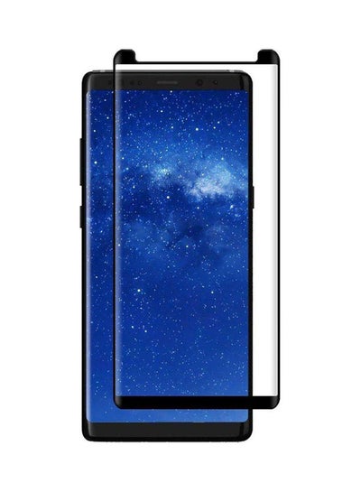 اشتري 4D Full Screen Surfaces Tempered Glass Screen Protector By For Samsung Galaxy Note 8 Black-Clear في مصر