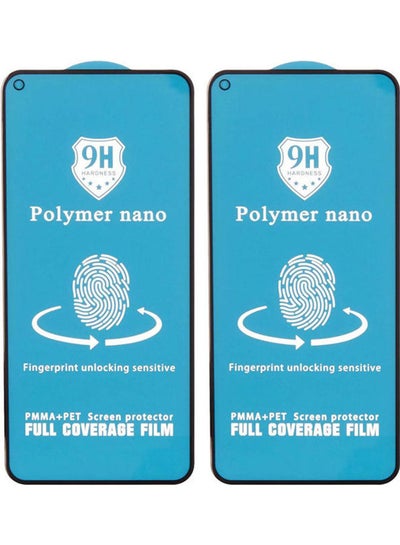 اشتري Polymer Nano Screen Protector For Huawei P40 Lite Mobile Phone Set Of 2 Black-Clear في مصر