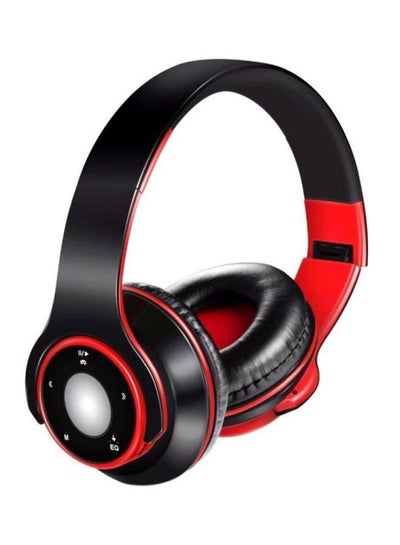 Buy Stereo Bluetooth Over-Ear Headphones With Mic Black/Red in Saudi Arabia