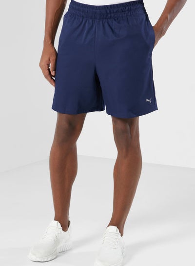 Buy Logo Printed Shorts Navy Blue in UAE