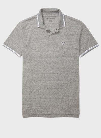 اشتري Casual Essential Polo Grey في الامارات