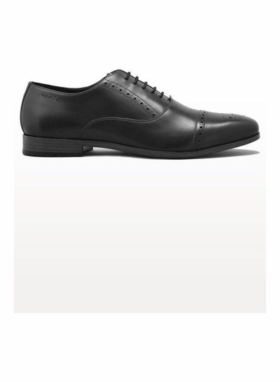 Buy Comfortable Lace-Up Formal Shoes Black in UAE