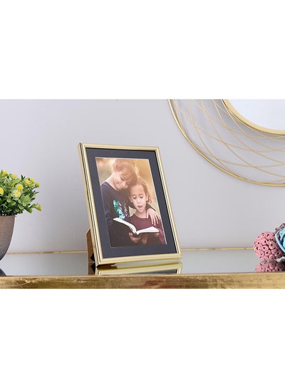 Buy Shanyn Photo Frame Golden 5 x 7inch in UAE