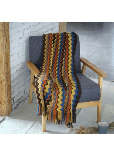 Buy Imitation Cashmere Blanket Combination Multicolour 130x150cm in Saudi Arabia