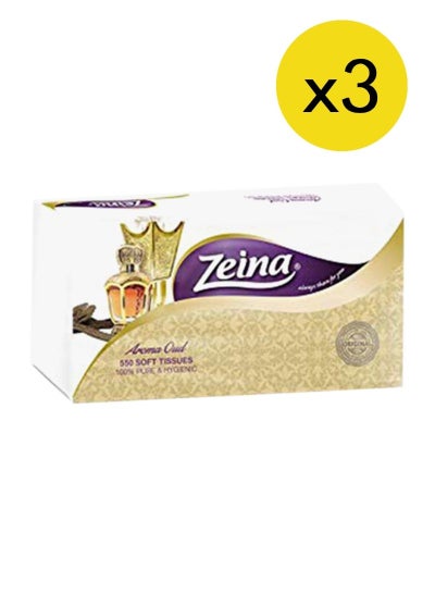 اشتري Facial Tissues Oud Aroma - 550 Tissues Pack of 3 في الامارات