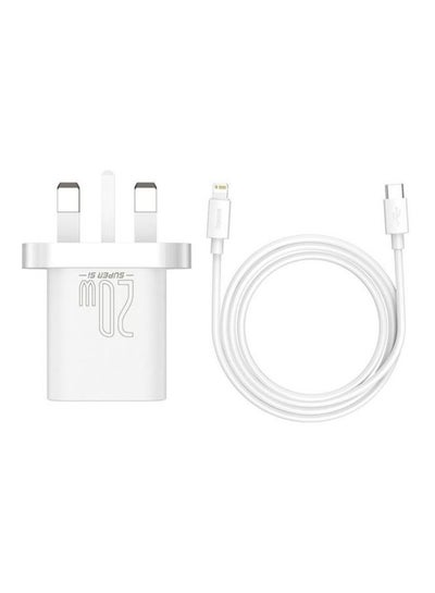 Buy PD 20W USB C Charger Cable Set for iPhone 14 Pro Max Charger Cord Type C Fast Charging Wall Plug with iPhone Lightning Cable Compatible for iPhone 14 Pro Max/14 Plus/14 Pro/14/13/12/11/Xs, iPad Pro White in Saudi Arabia