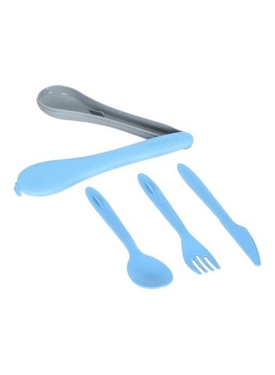 اشتري مجموعة أدوات مائدة مع حافظة أزرق mسم في مصر