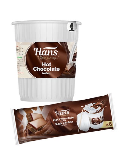 Buy Hot Chocolate In Cup 120grams Pack of 6 in UAE