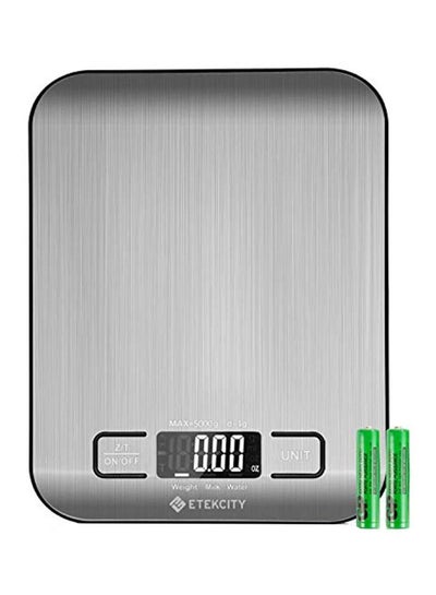 Buy Stainless Steel Digital Multifunction Food Scale Silver 7.1 x 0.7 x 5.5inch in Saudi Arabia