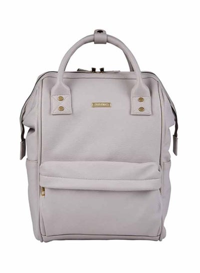 Buy Mani Vegan Leather Backpack Changing Bag - Blush Grey in Saudi Arabia